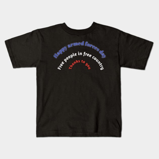 Armed forces day Kids T-Shirt by Ehabezzat